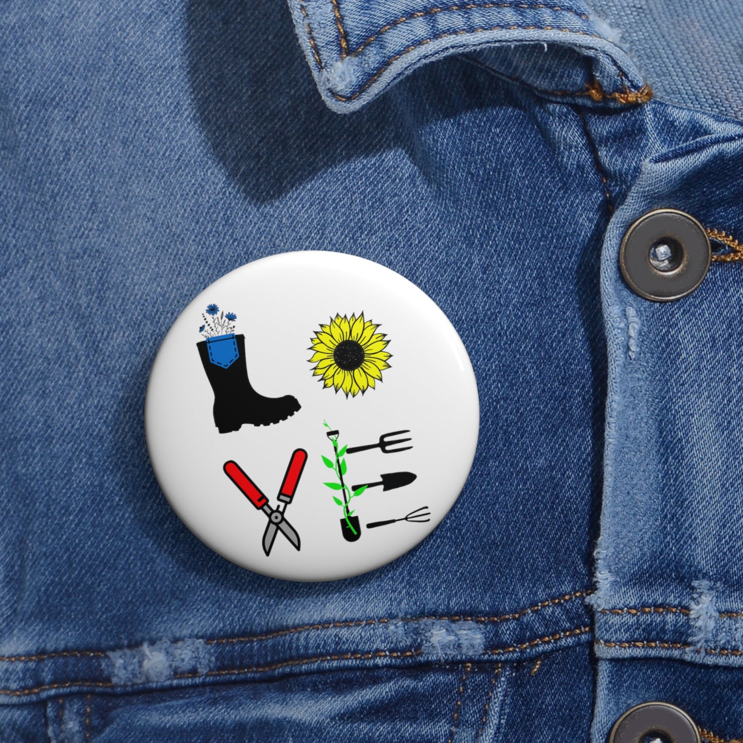 Garden Love -  Pin Buttons