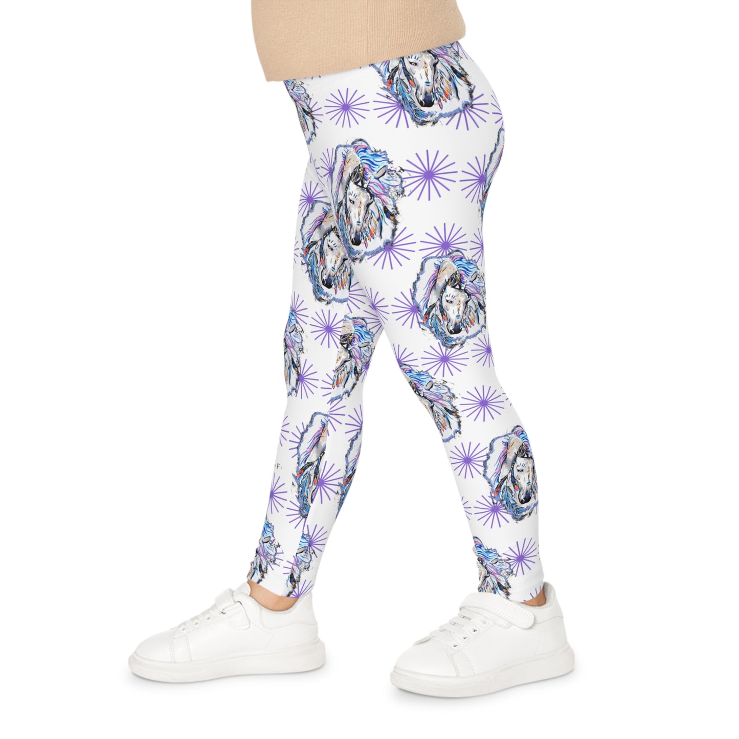 Gypsy Horse ( blanc ) - Leggings Enfants (AOP)