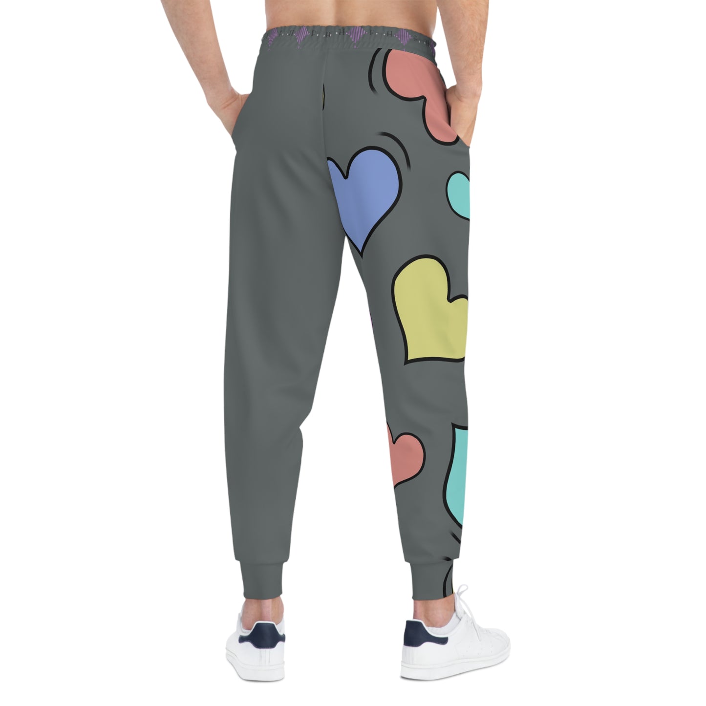 Pantalon de jogging athlétique gris Sweetie Hearts (AOP)