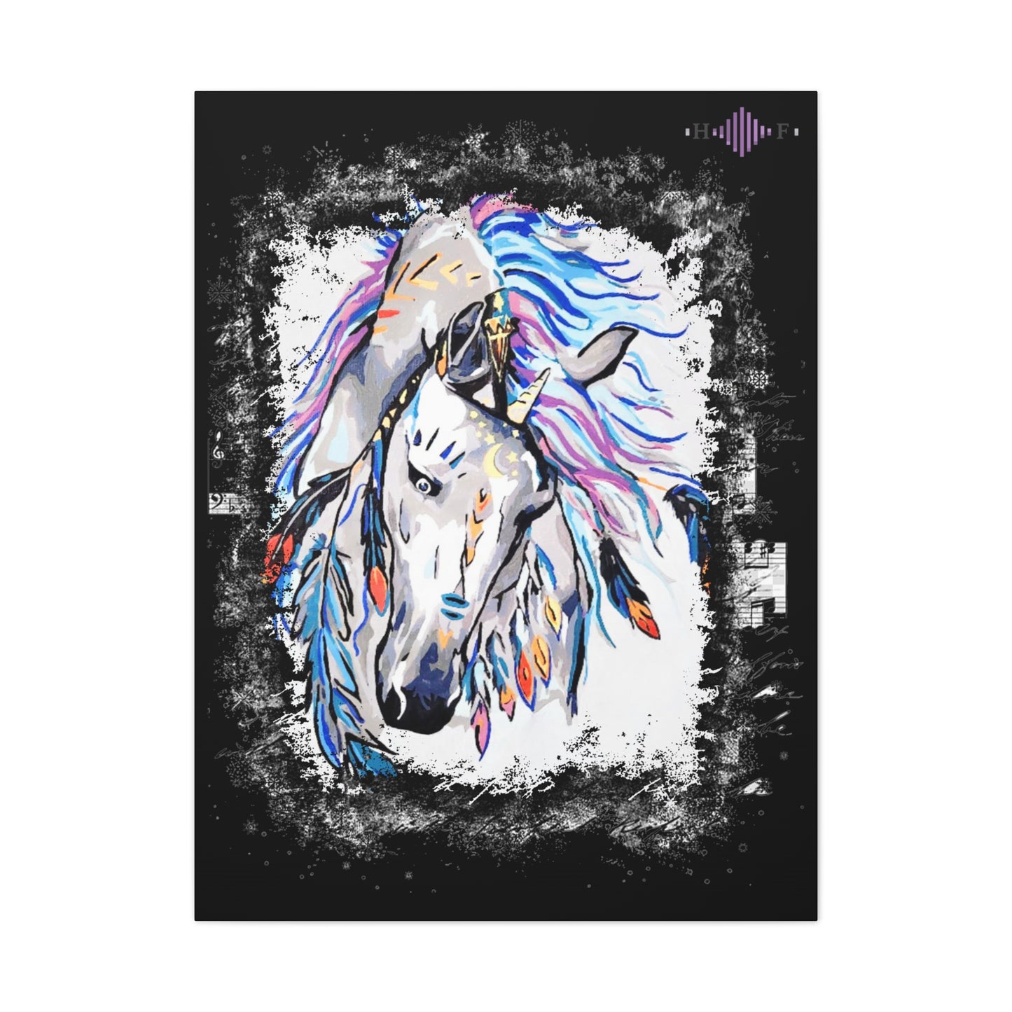 Gypsy Horse (Encadré) - Toile tendue, 0,75"