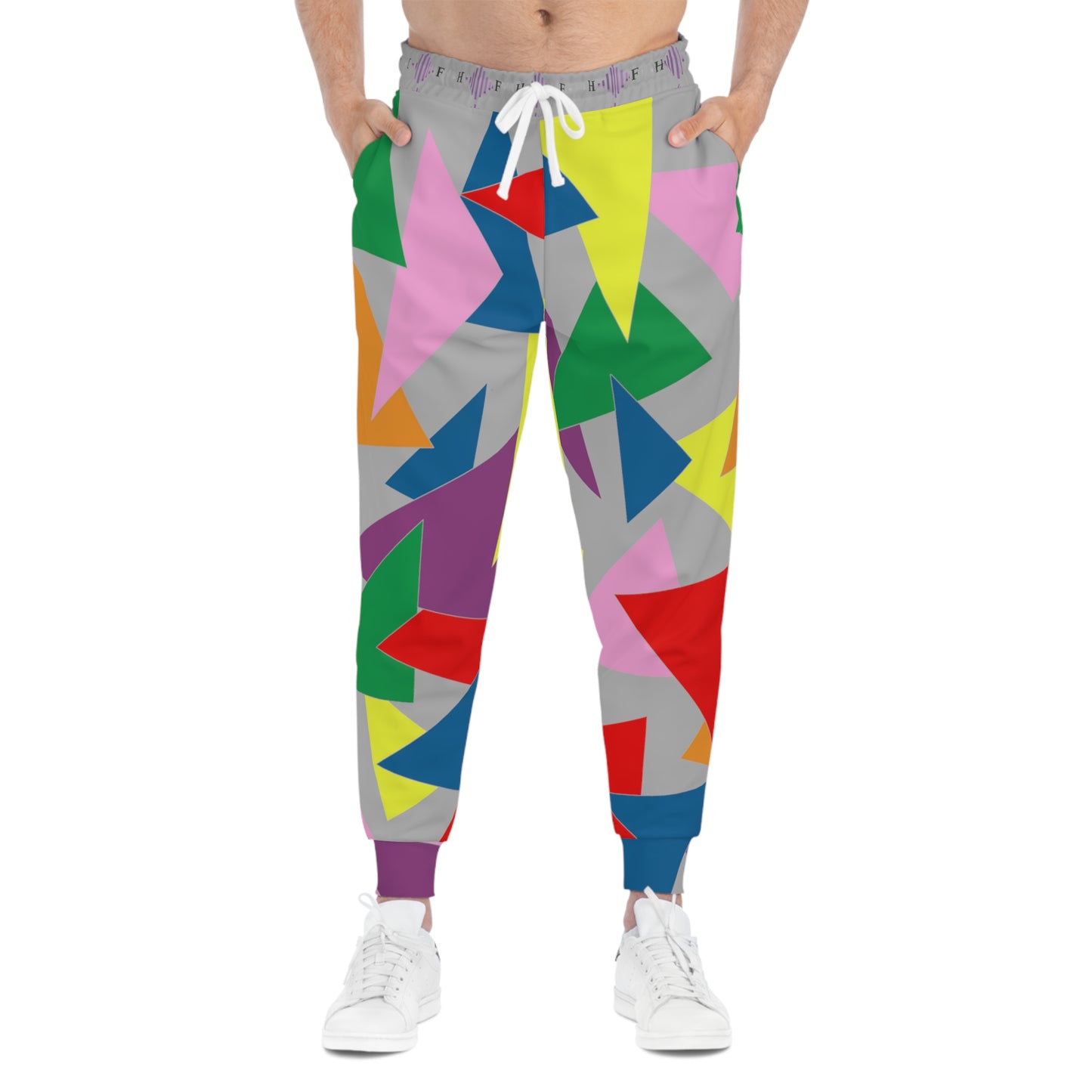 Triangle Tangle gris- Athletic Joggers (AOP)