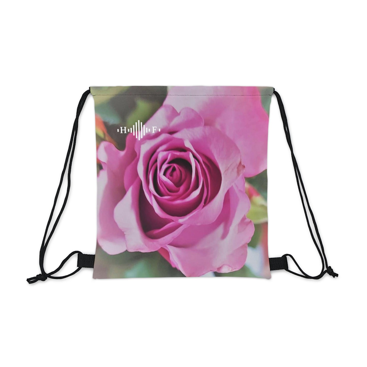 Pink Rose - Outdoor Drawstring Bag