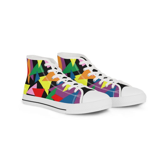 Triangle Tangle - Men's High Top Sneakers