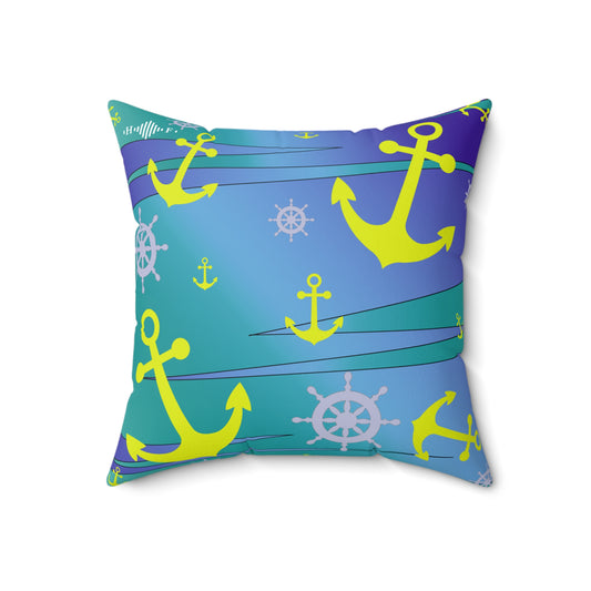 Anchors Ahoy - Square Pillow