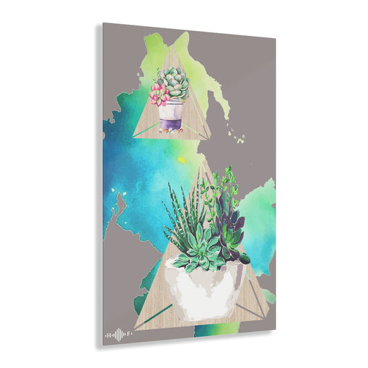 Cool Succulents Acrylic Print