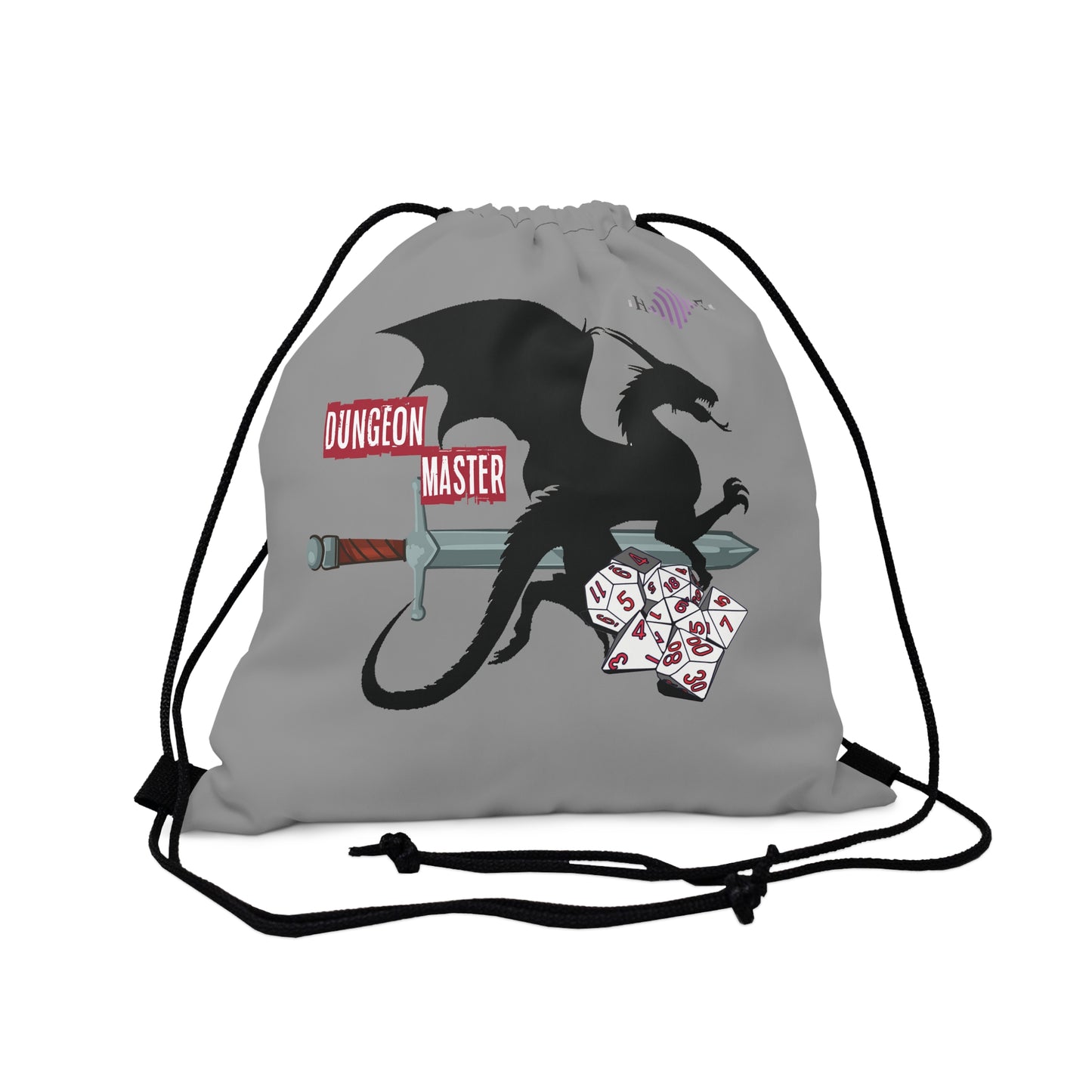 Dungeon Master grey - Outdoor Drawstring Bag ( DM )