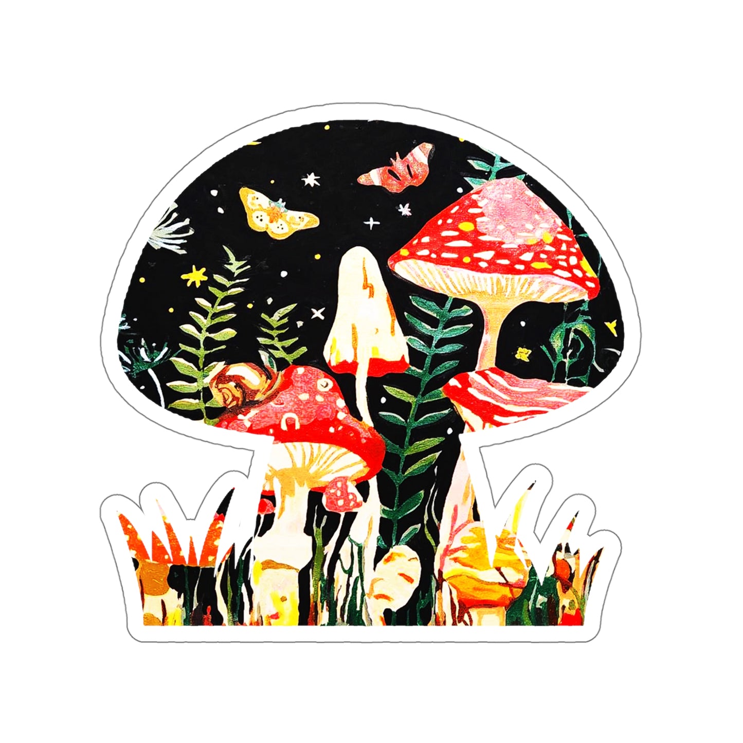 Mushroom Nights - sticker