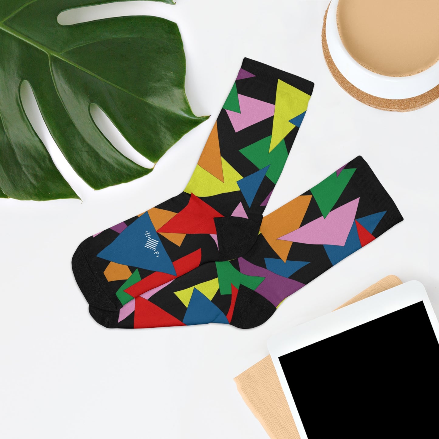 Triangle Tangle - Recycled Poly Socks
