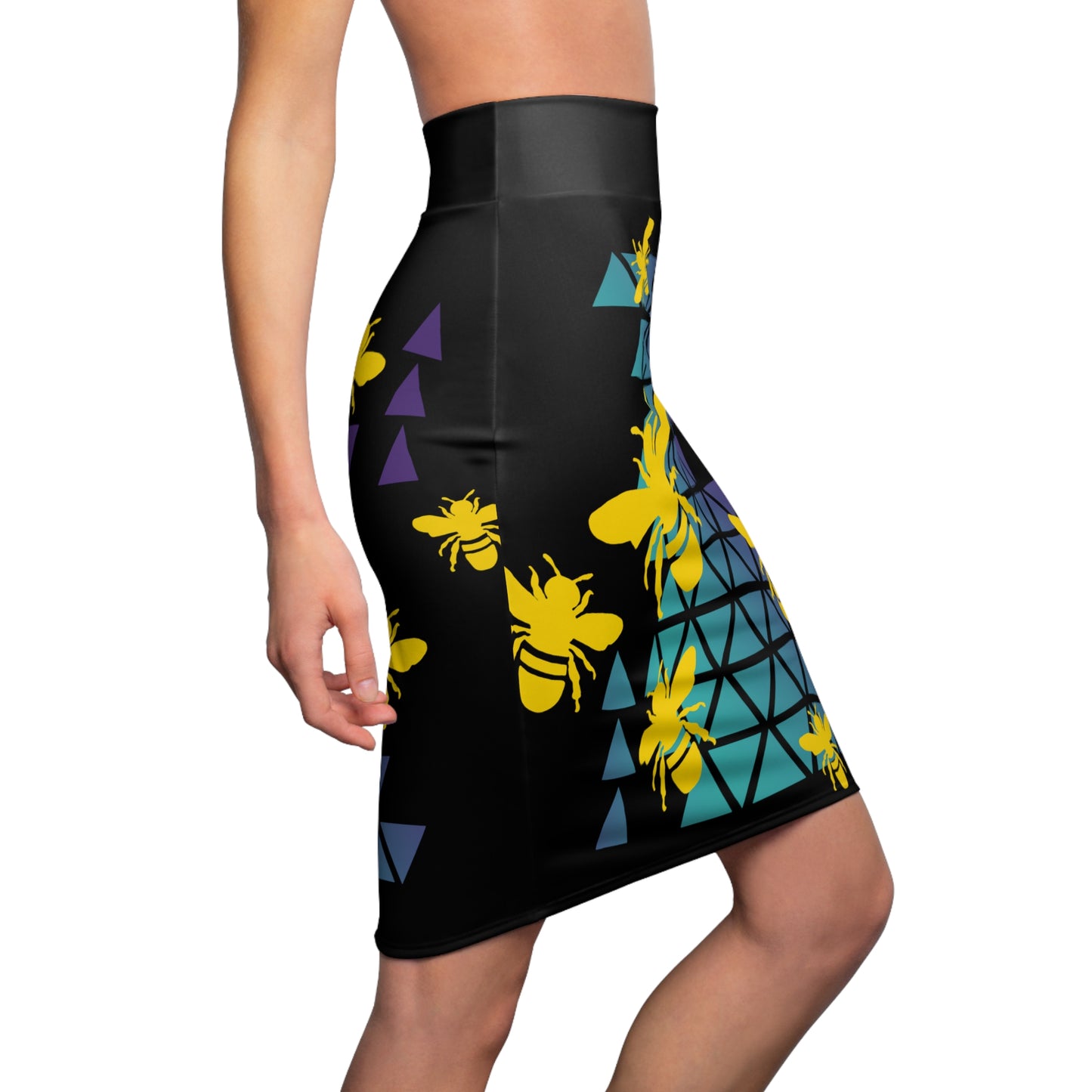 Golden Bees - Pencil Skirt