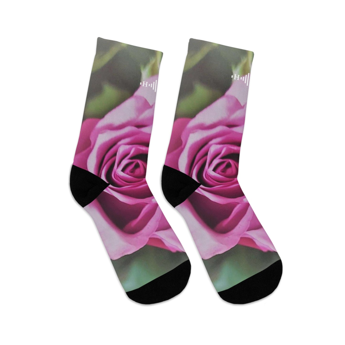 Pink Rose - Recycled Poly Socks