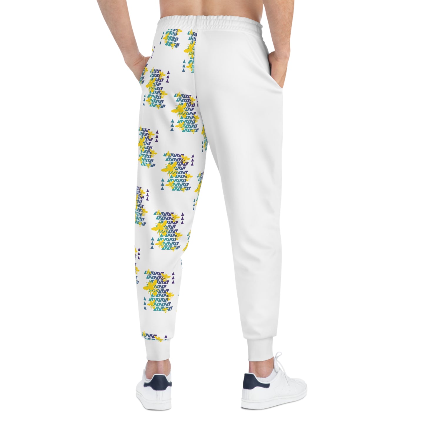 Golden Bees white - Athletic Joggers (AOP)