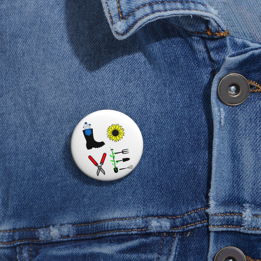 Garden Love -  Pin Buttons
