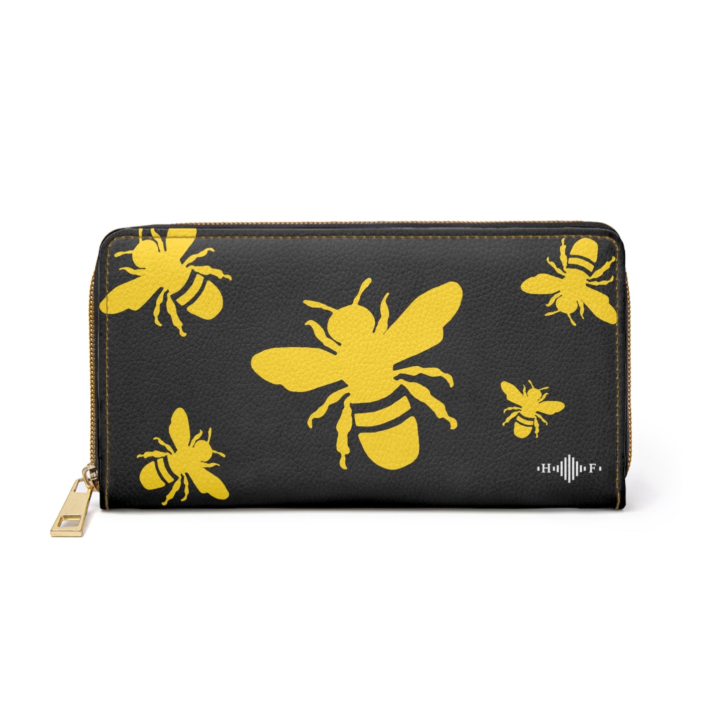 Gold Bees - Zipper Wallet