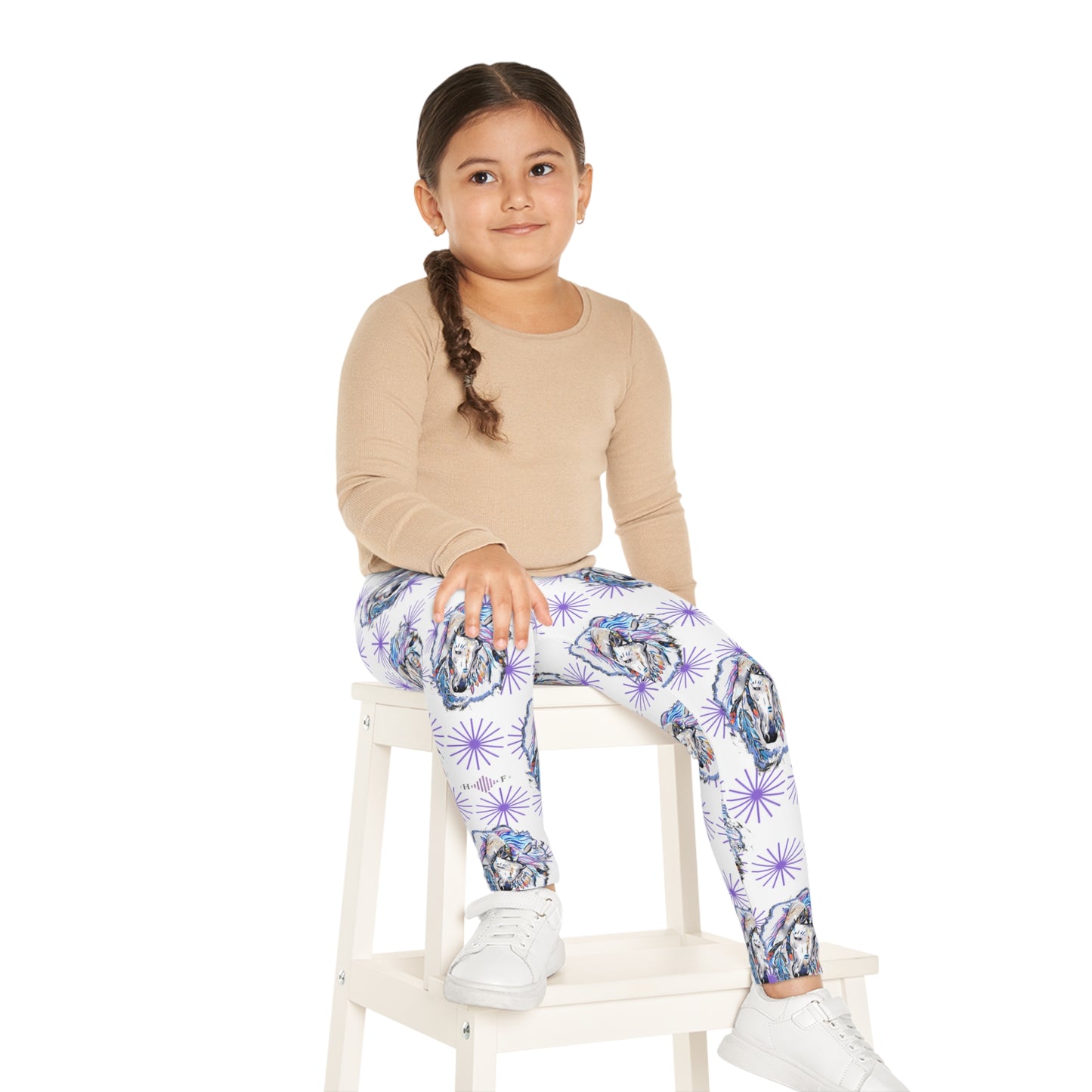 Gypsy Horse ( blanc ) - Leggings Enfants (AOP)