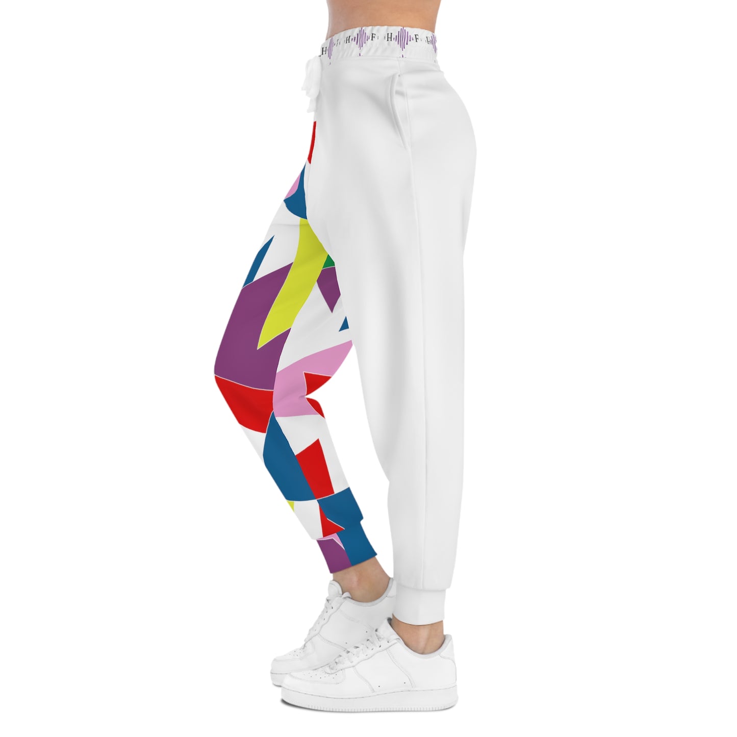 Triangle Tangle blanc- Athletic Joggers (AOP)