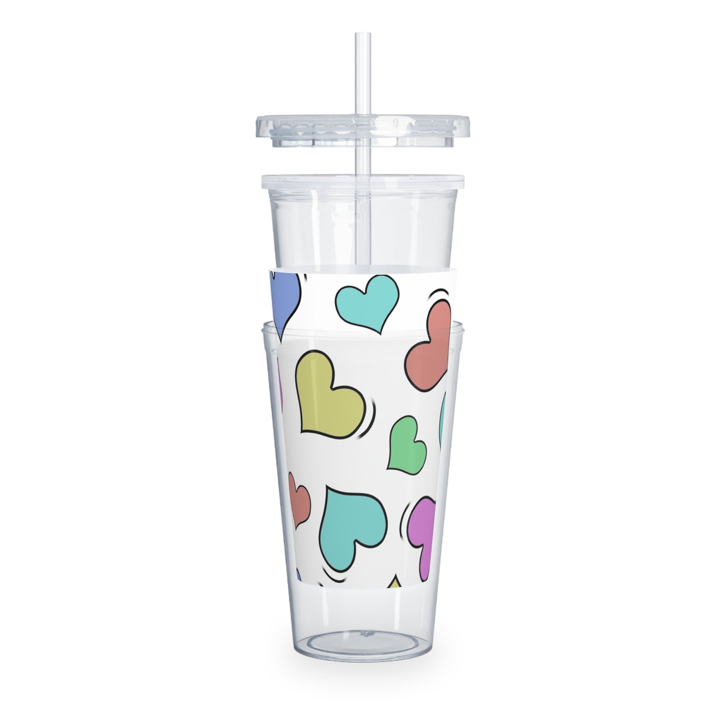 Sweetie Hearts Plastic Tumbler with Straw