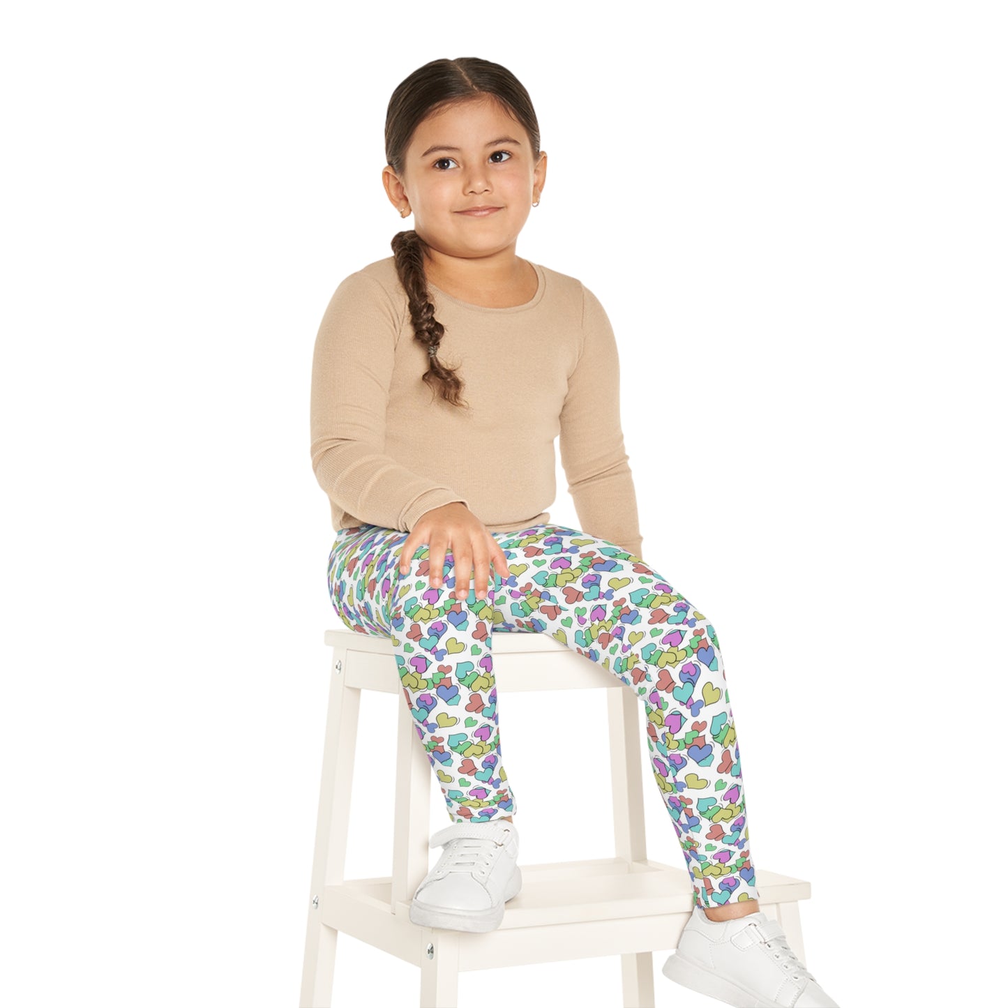 Sweetie Hearts ( white ) - Kids Leggings (AOP)