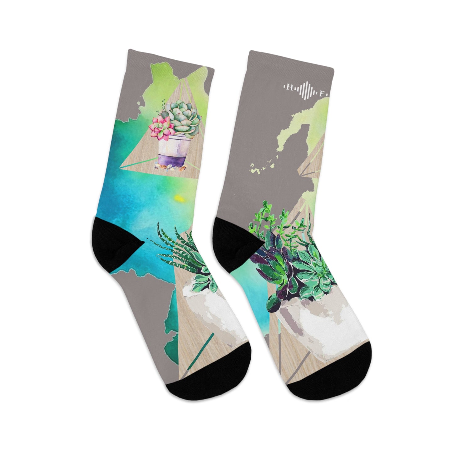Cool Succulents - Recycled Poly Socks