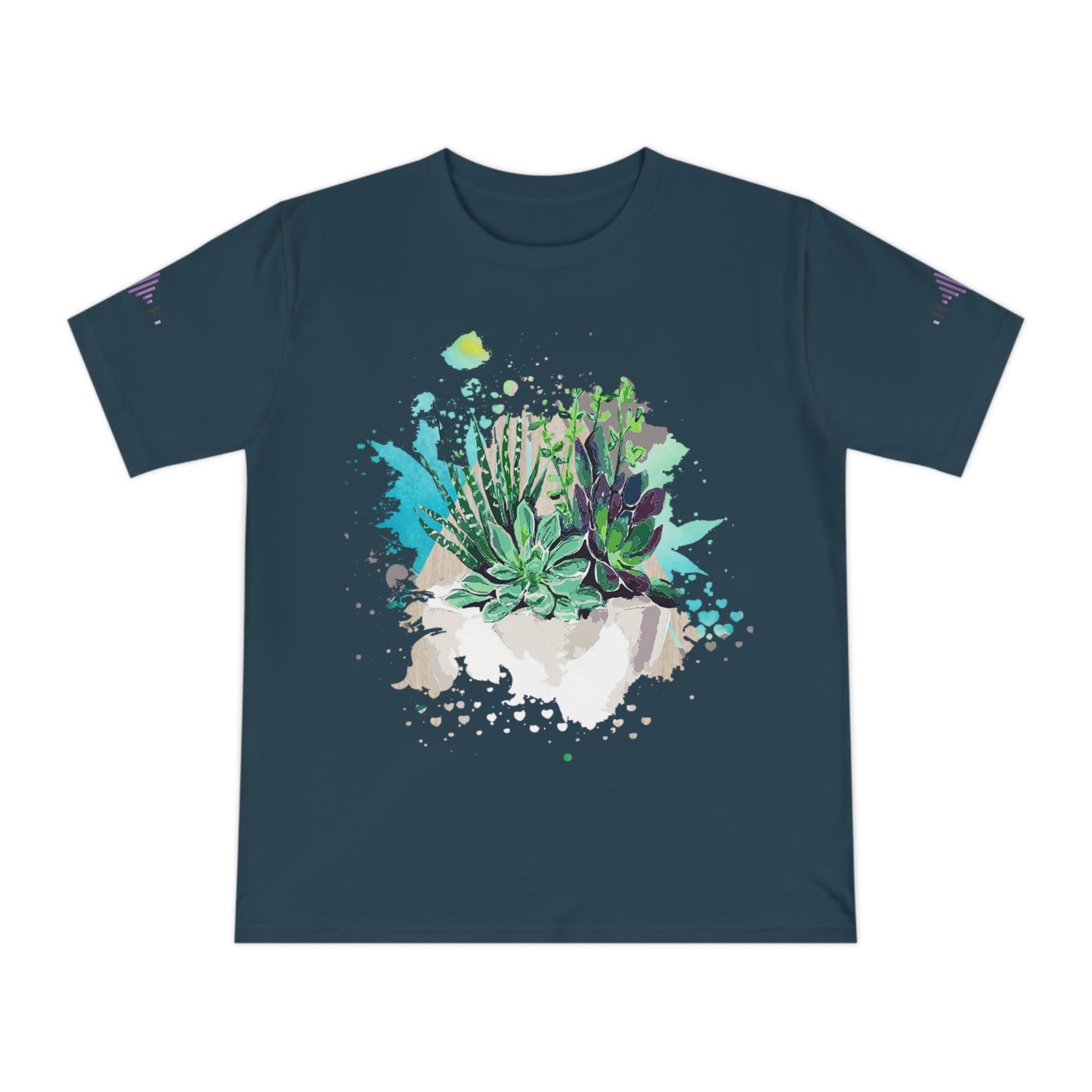 BIO Cool Succulents - T-shirt unisexe en jersey classique