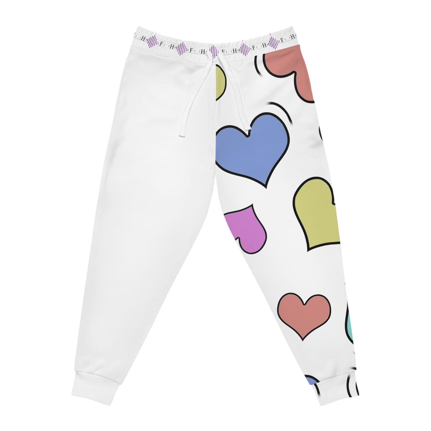 Sweetie Hearts  white- Athletic Joggers (AOP)