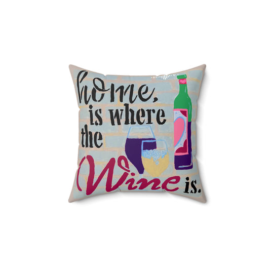 Wine Time - Square Pillow