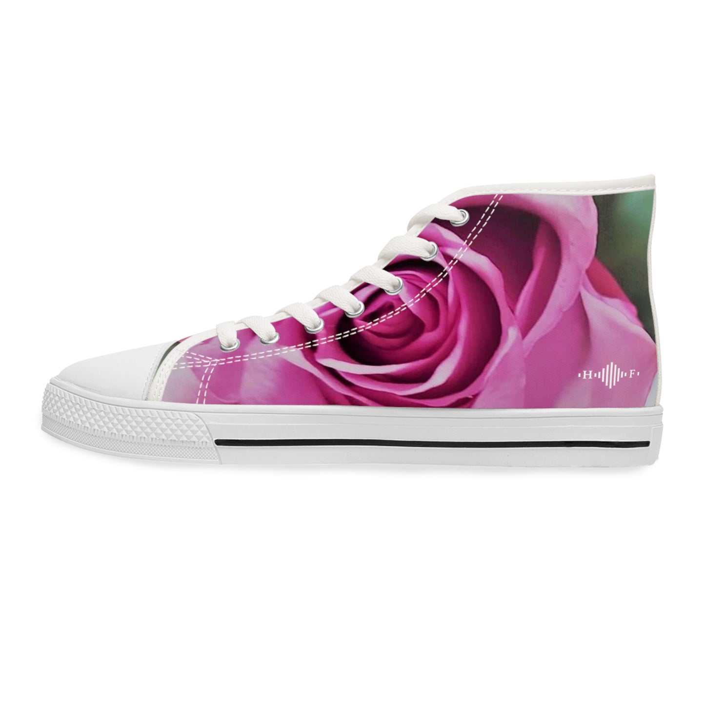 Pink Rose - Women's High Top Sneakers