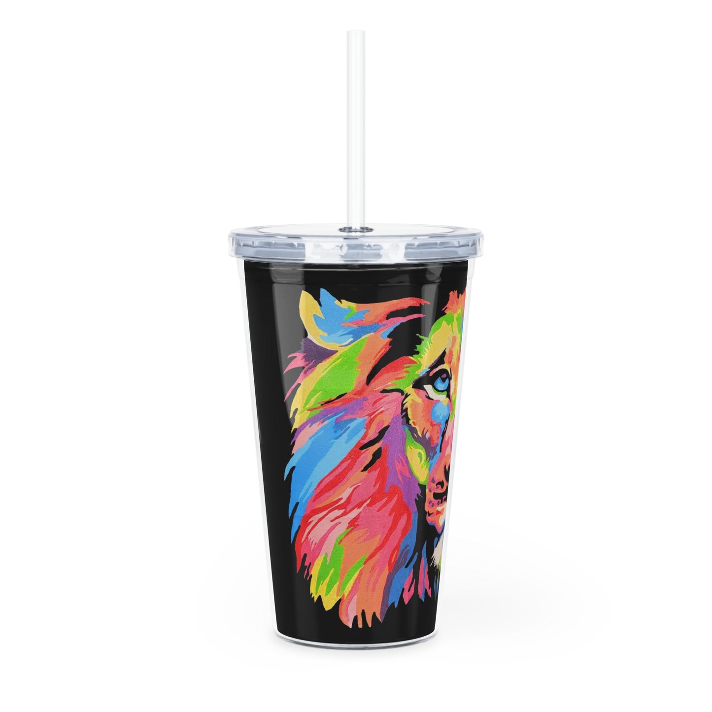 Lionheart Plastic Tumbler with Straw