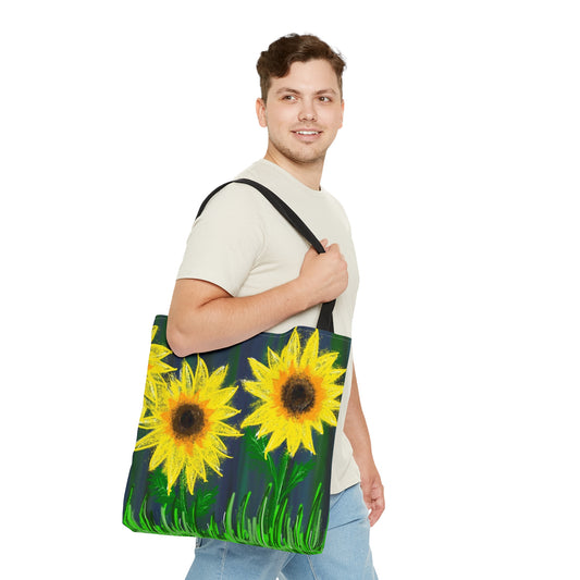 Sunflowers in Chalk- Tote Bag