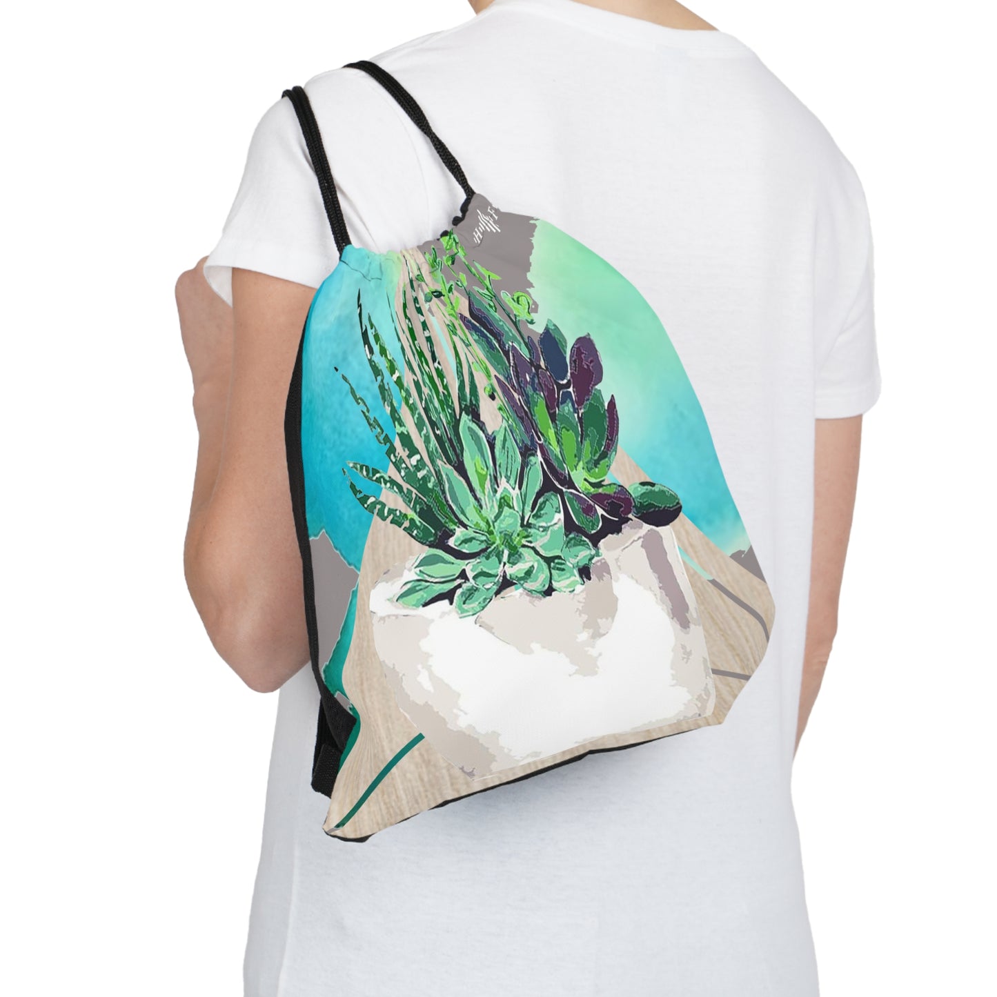 Cool Succulents - Outdoor Drawstring Bag
