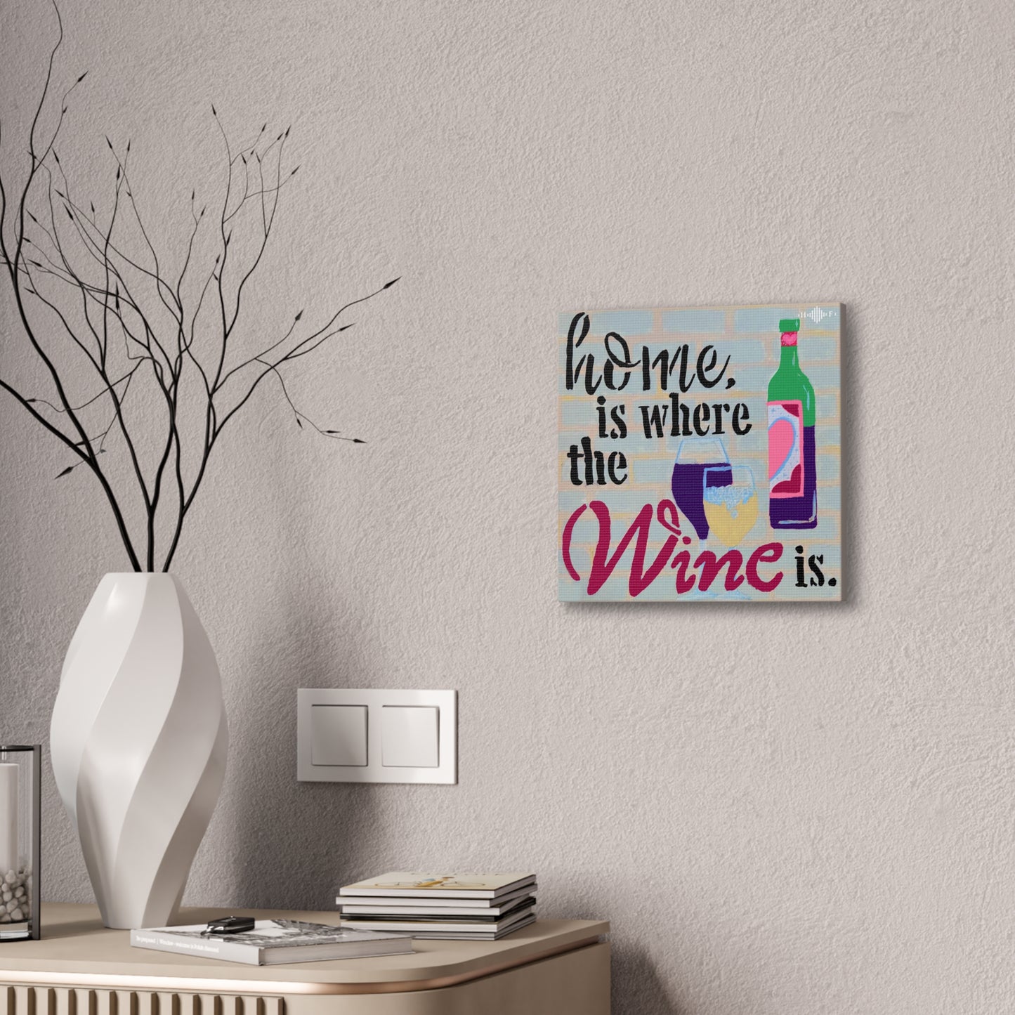 Wine Time - Canvas Stretched, 0.75"