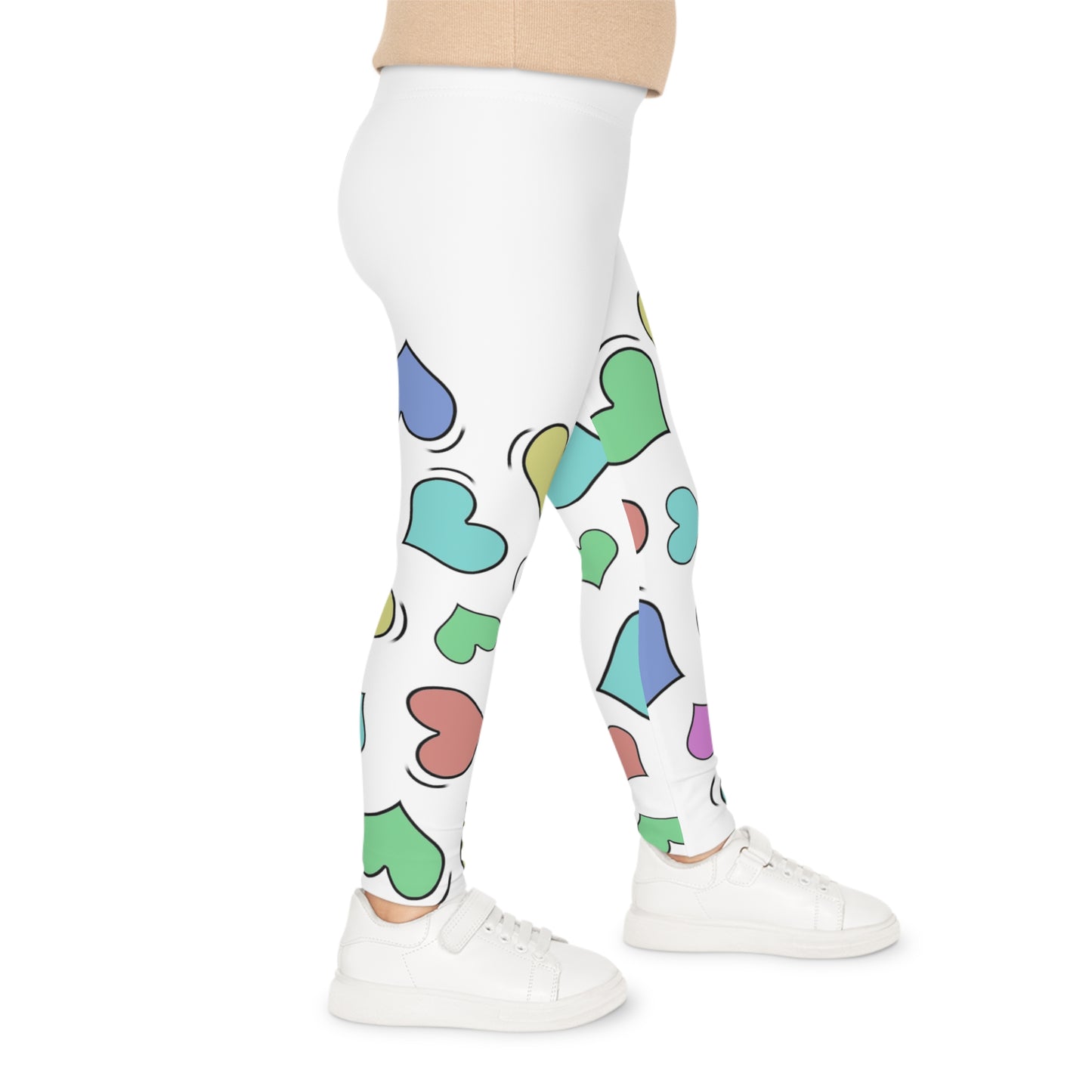 Big Sweetie Hearts ( blanc ) - Leggings Enfants (AOP)