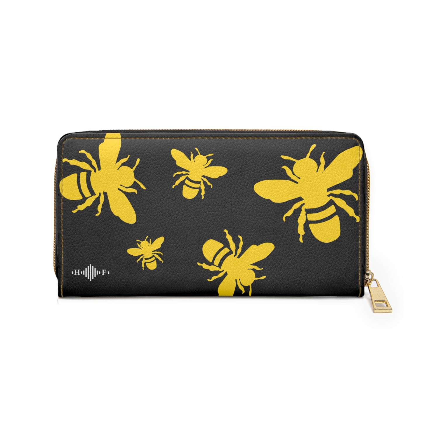 Gold Bees - Zipper Wallet