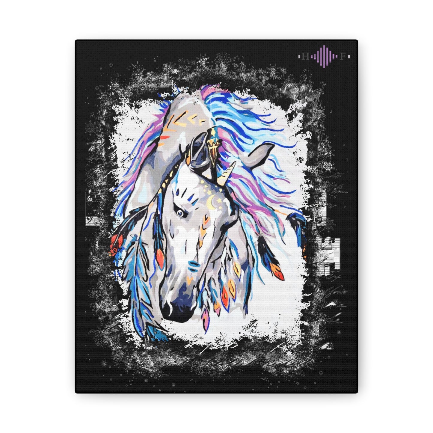 Gypsy Horse  ( Framed )- Canvas Stretched, 0.75"