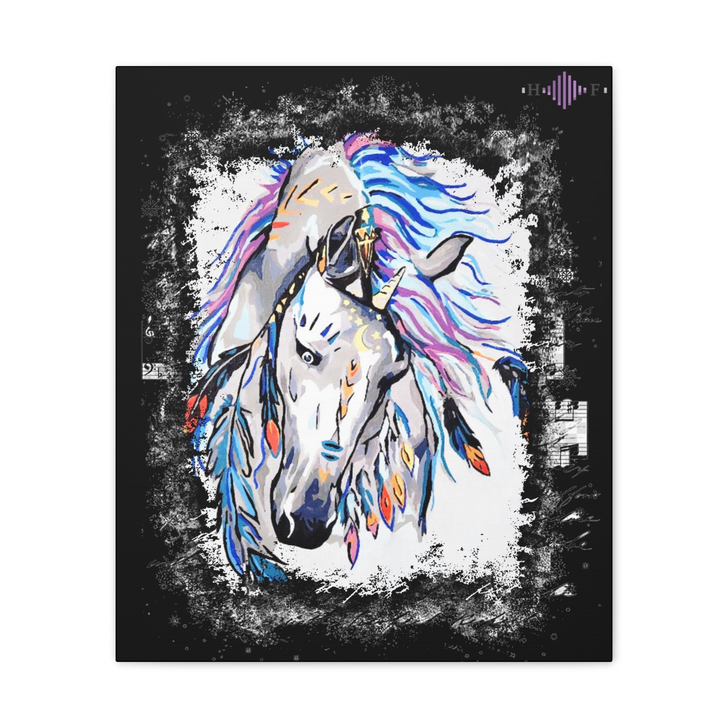 Gypsy Horse (Encadré) - Toile tendue, 0,75"