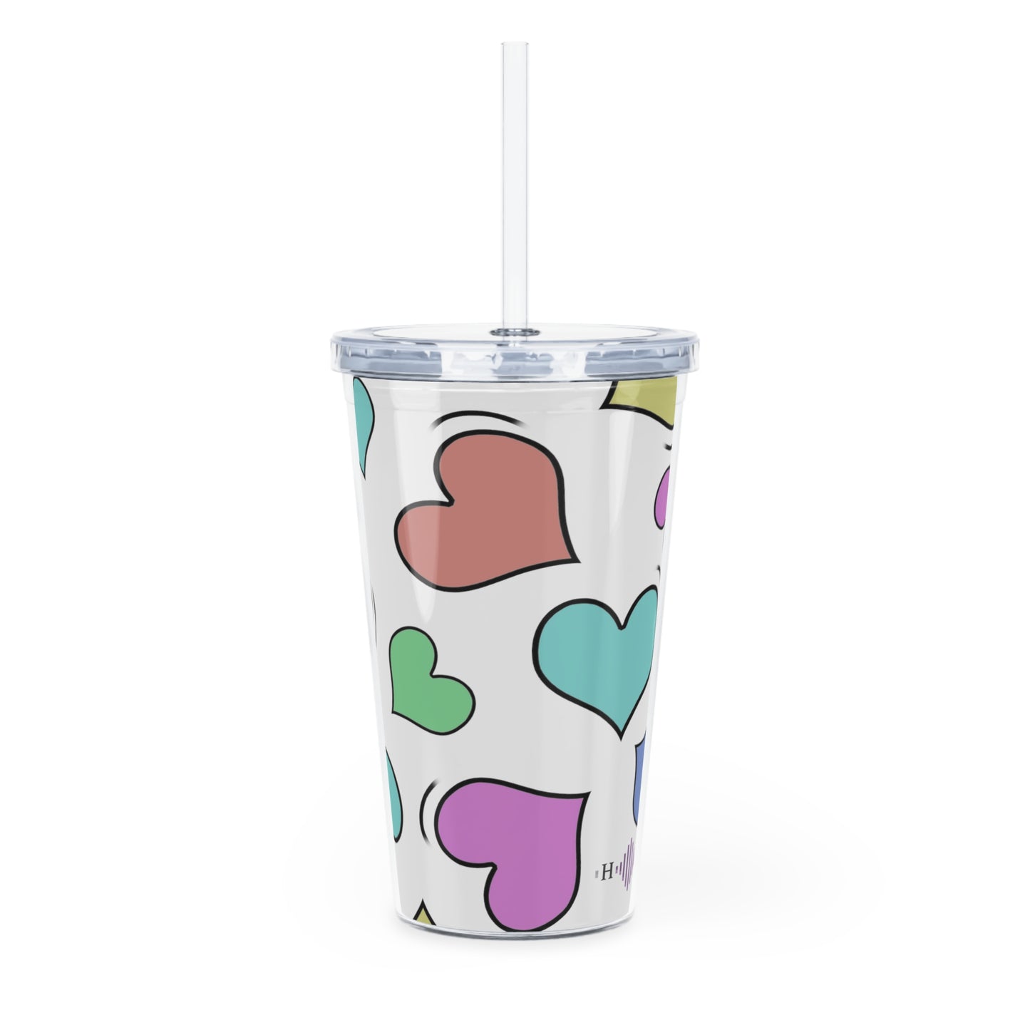 Sweetie Hearts Plastic Tumbler with Straw