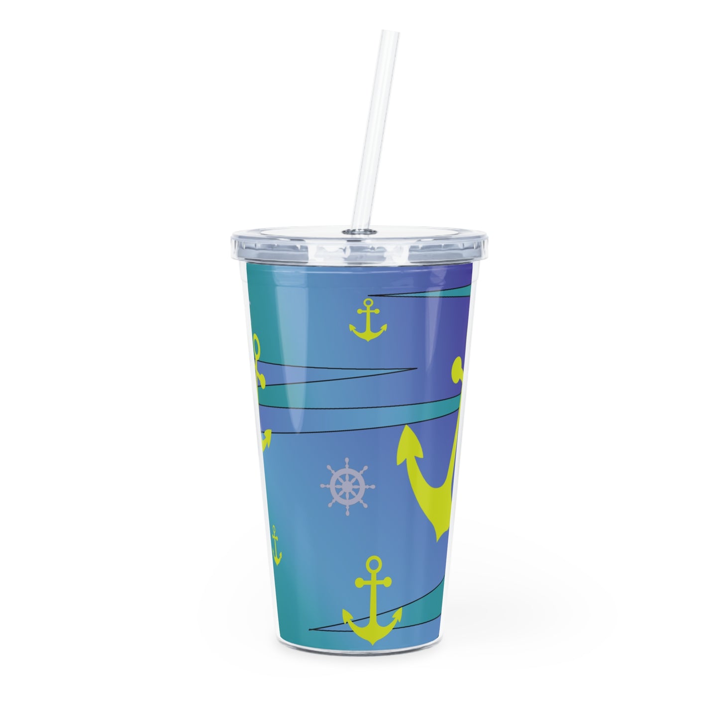 Anchors Ahoy - Tumbler with Straw