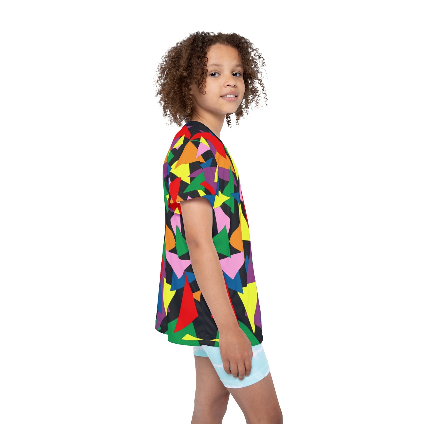 Triangle Tangle - Kids Sports Jersey Tee