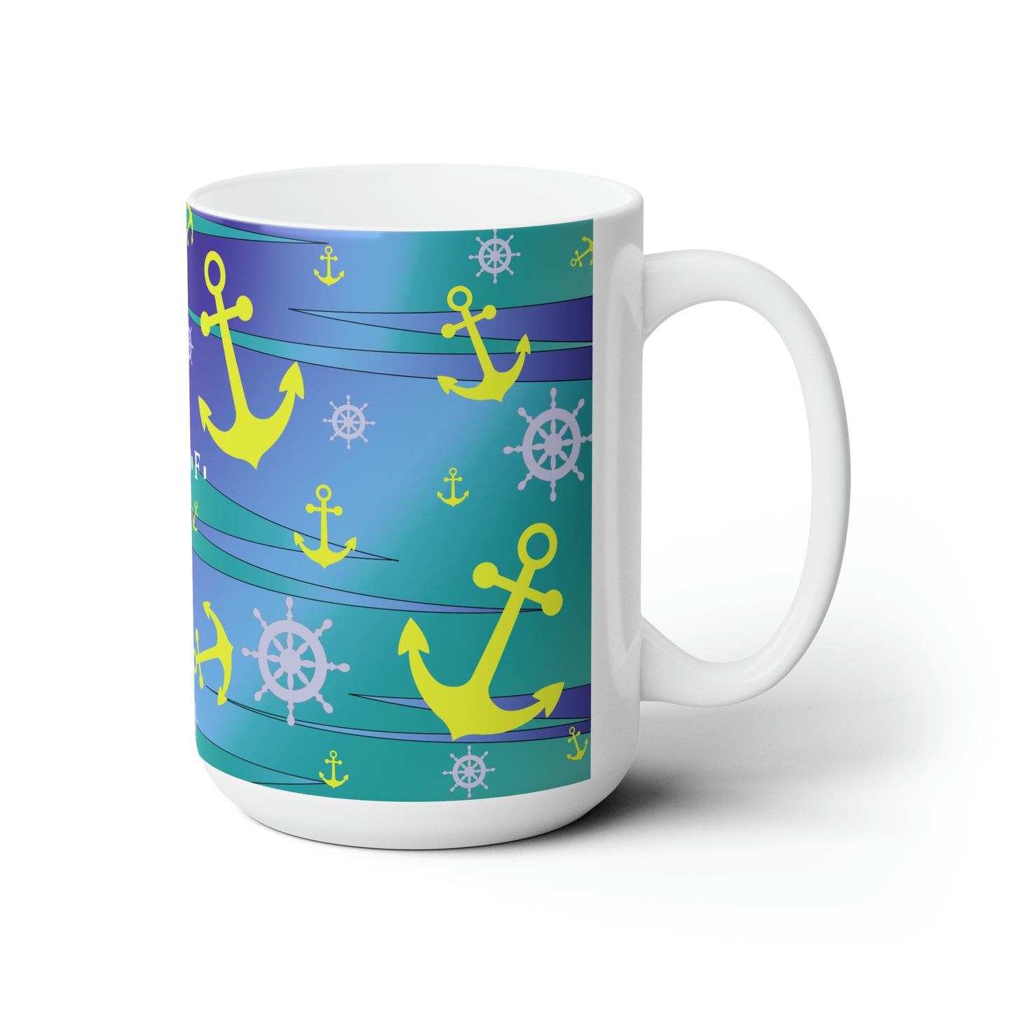 Anchors Away - Ceramic Mug 15oz