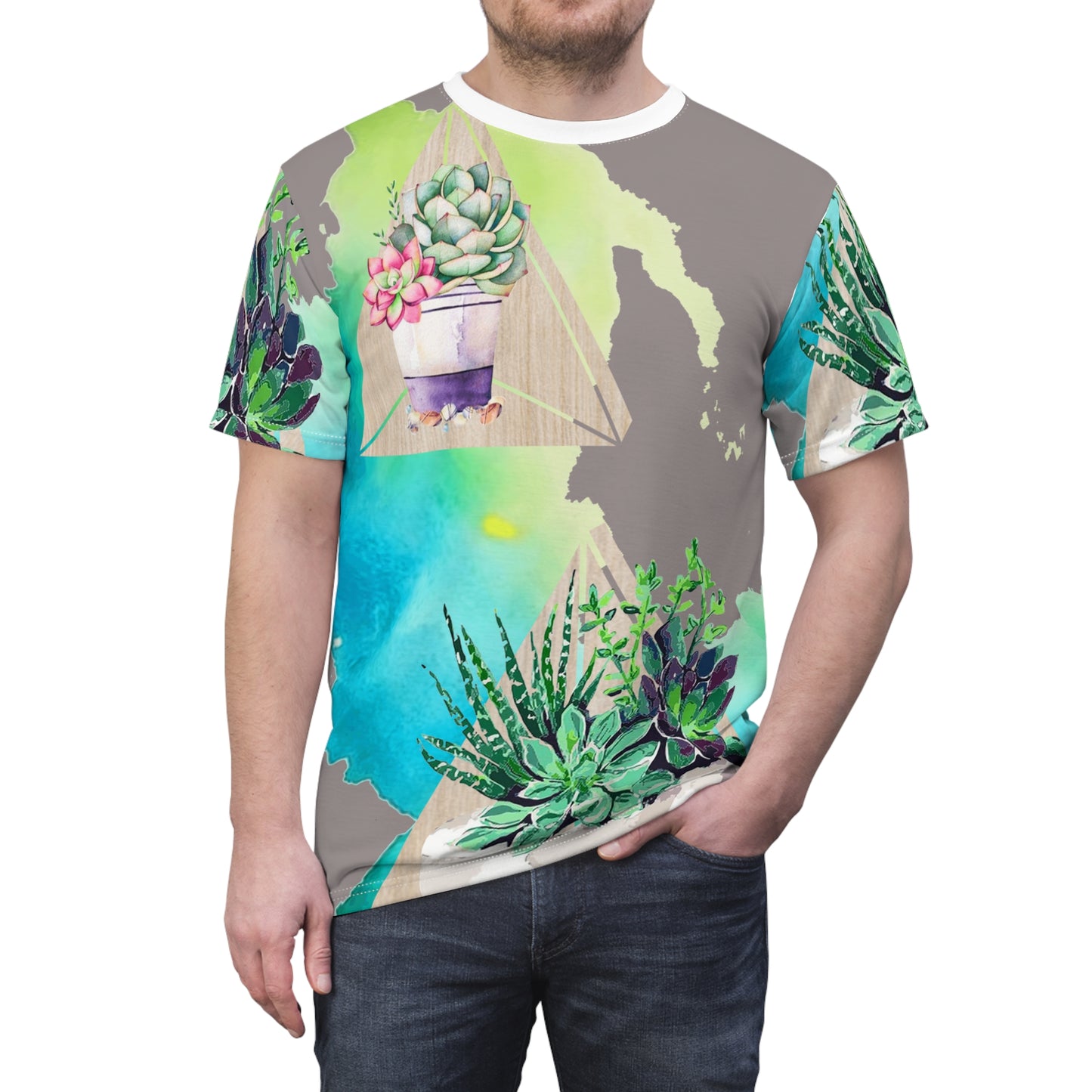 T-shirt confort Calm Succulents