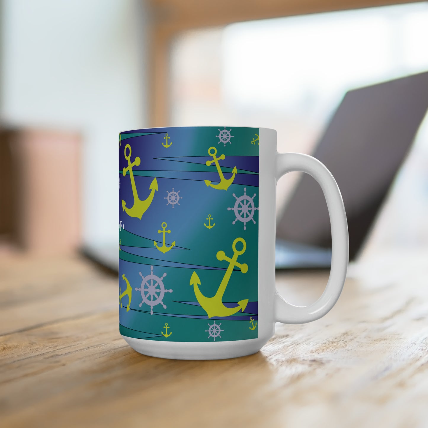 Anchors Away - Ceramic Mug 15oz