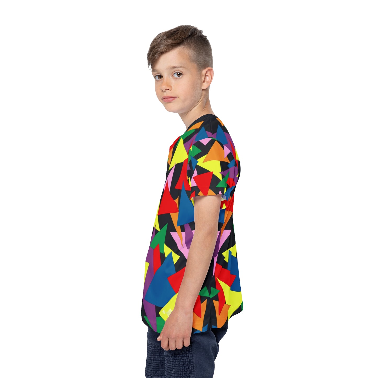 Triangle Tangle - Kids Sports Jersey Tee