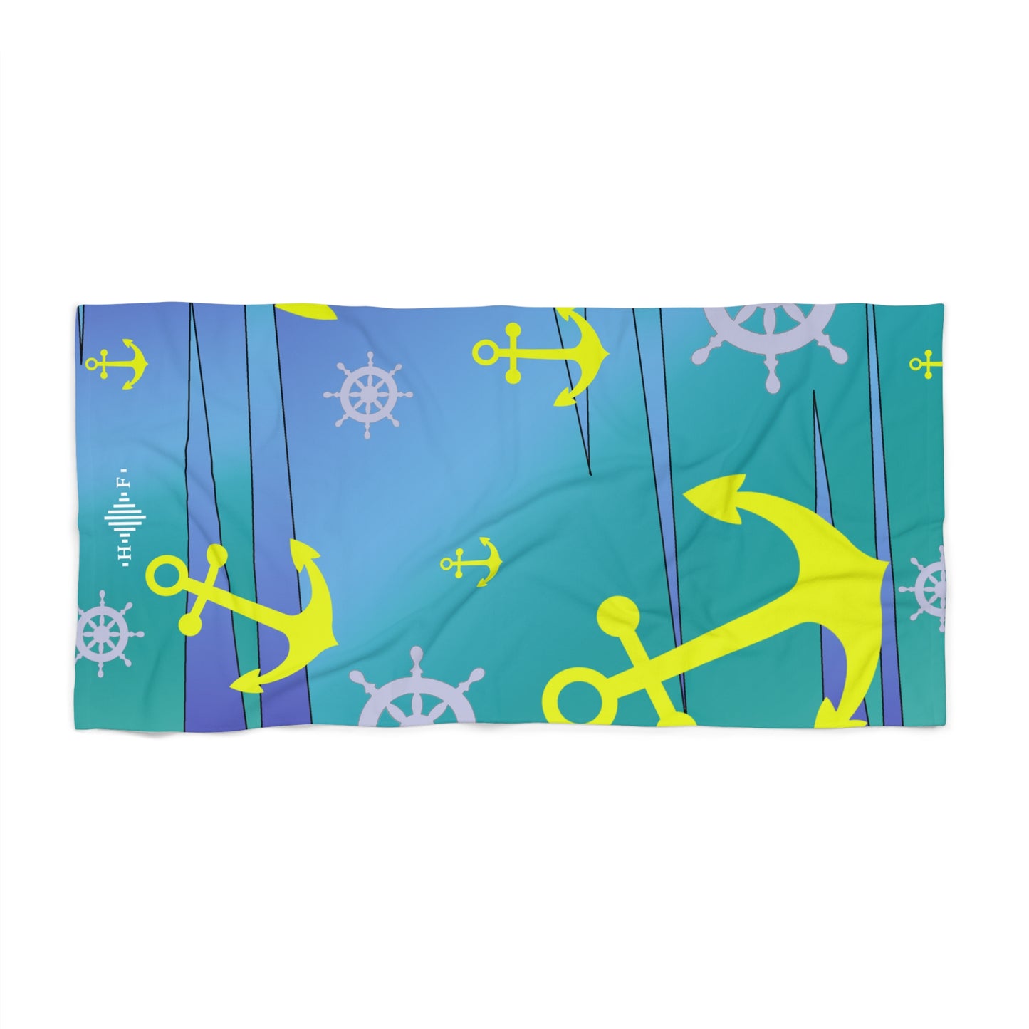 Anchors Ahoy - Beach Towel