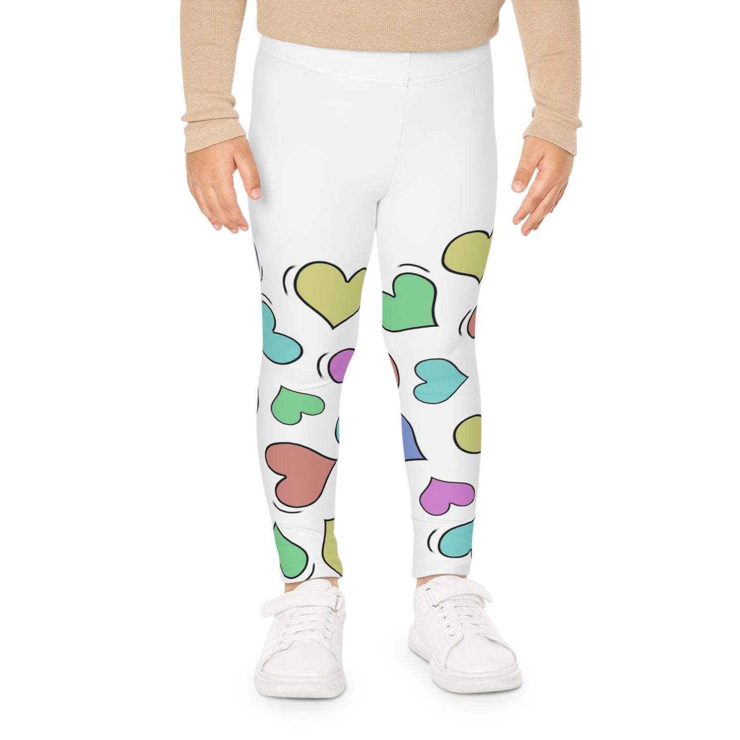 Big Sweetie Hearts ( blanc ) - Leggings Enfants (AOP)